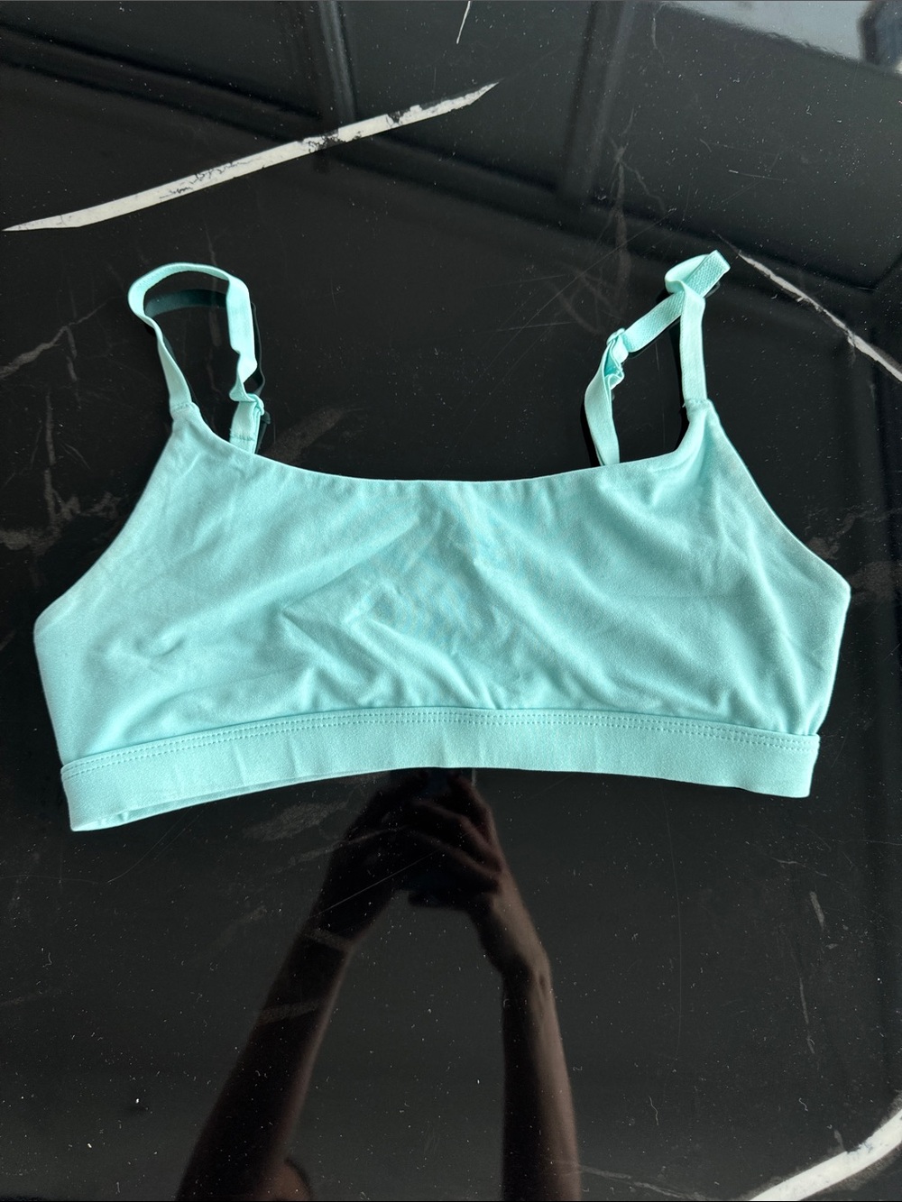 Light Aqua Fabletics Sports Bra - Women
